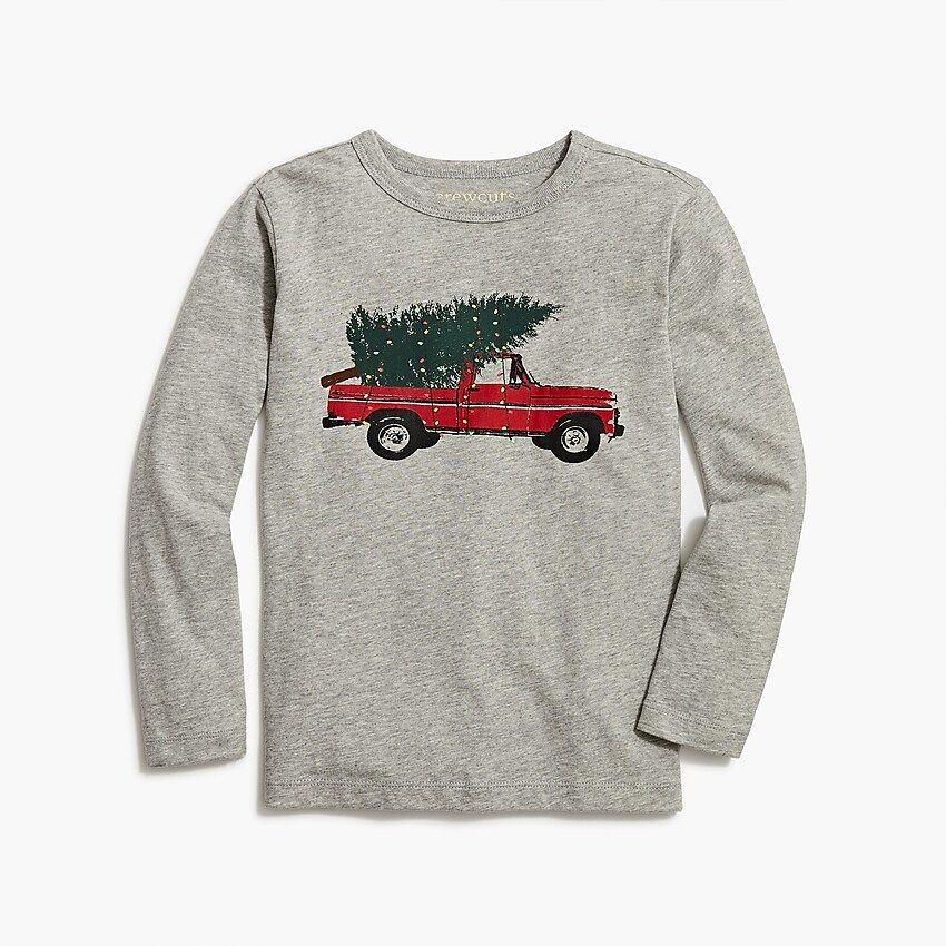 Boys' long-sleeve truck and tree graphic tee | J.Crew Factory
