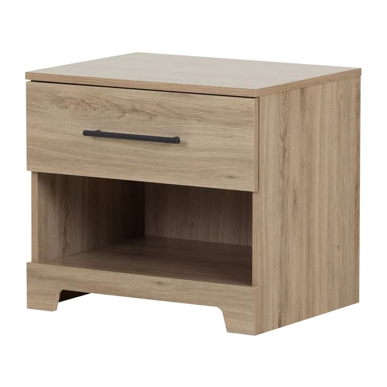 South Shore Primo 1-Drawer Nightstand - End Table with Storage Beige | Walmart (US)