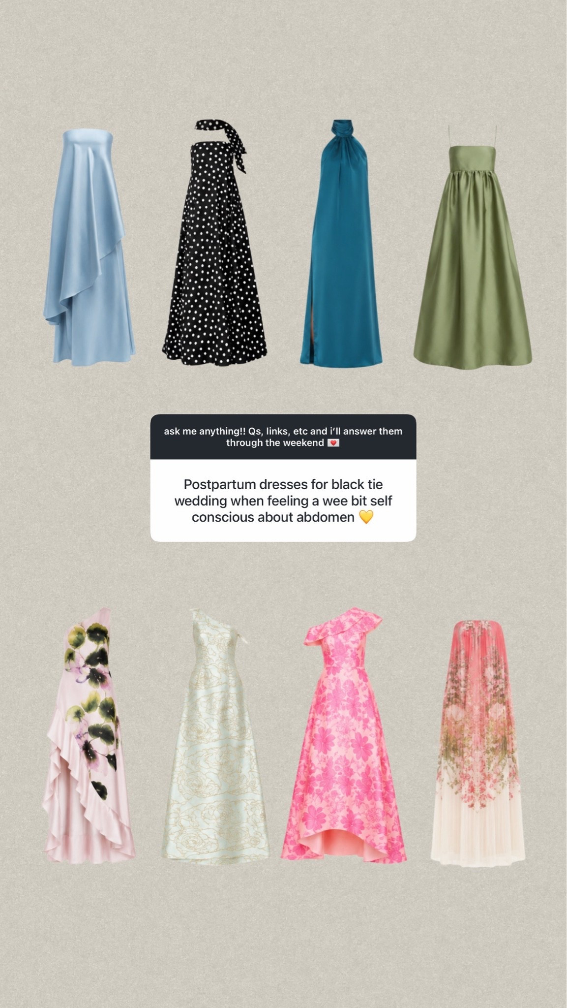 postpartum friendly wedding guest dresses!

#LTKWedding #LTKmomlife