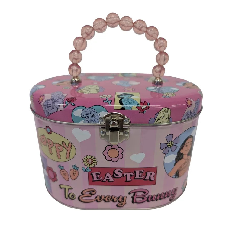 Disney Princes Oval Shaped Tin Box, Easter, 1 Count, Pink, Size 6 x 5 x 3"Tall | Walmart (US)
