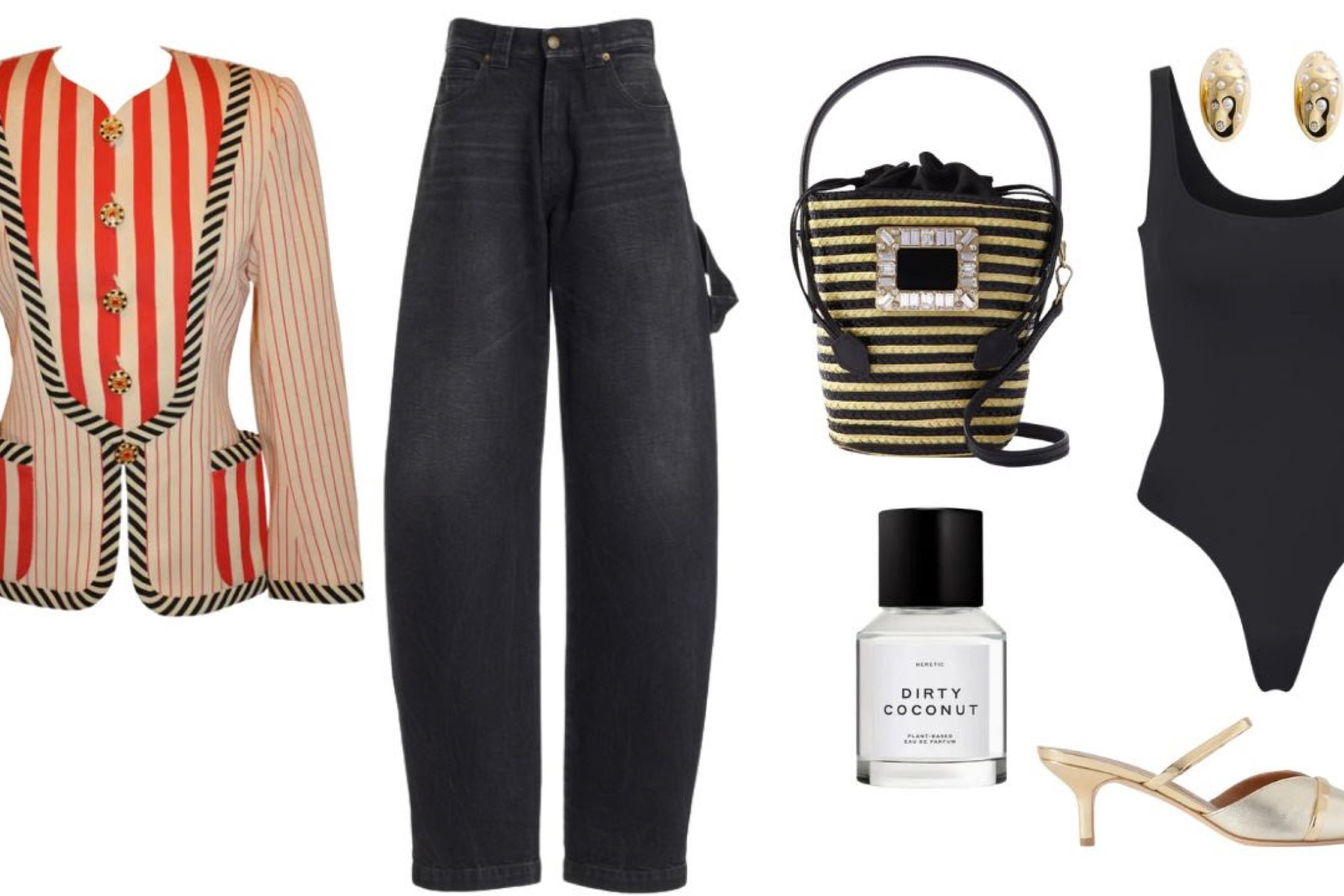 How to wear a thrifted vintage jacket with cargo jeans.

#LTKSeasonal #LTKstyletip