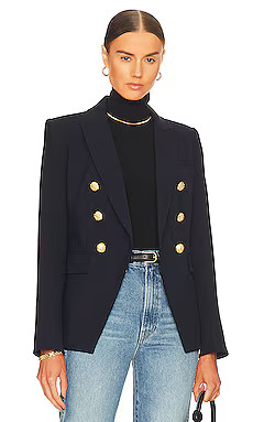 Veronica Beard Miller Dickey Jacket in Navy from Revolve.com | Revolve Clothing (Global)