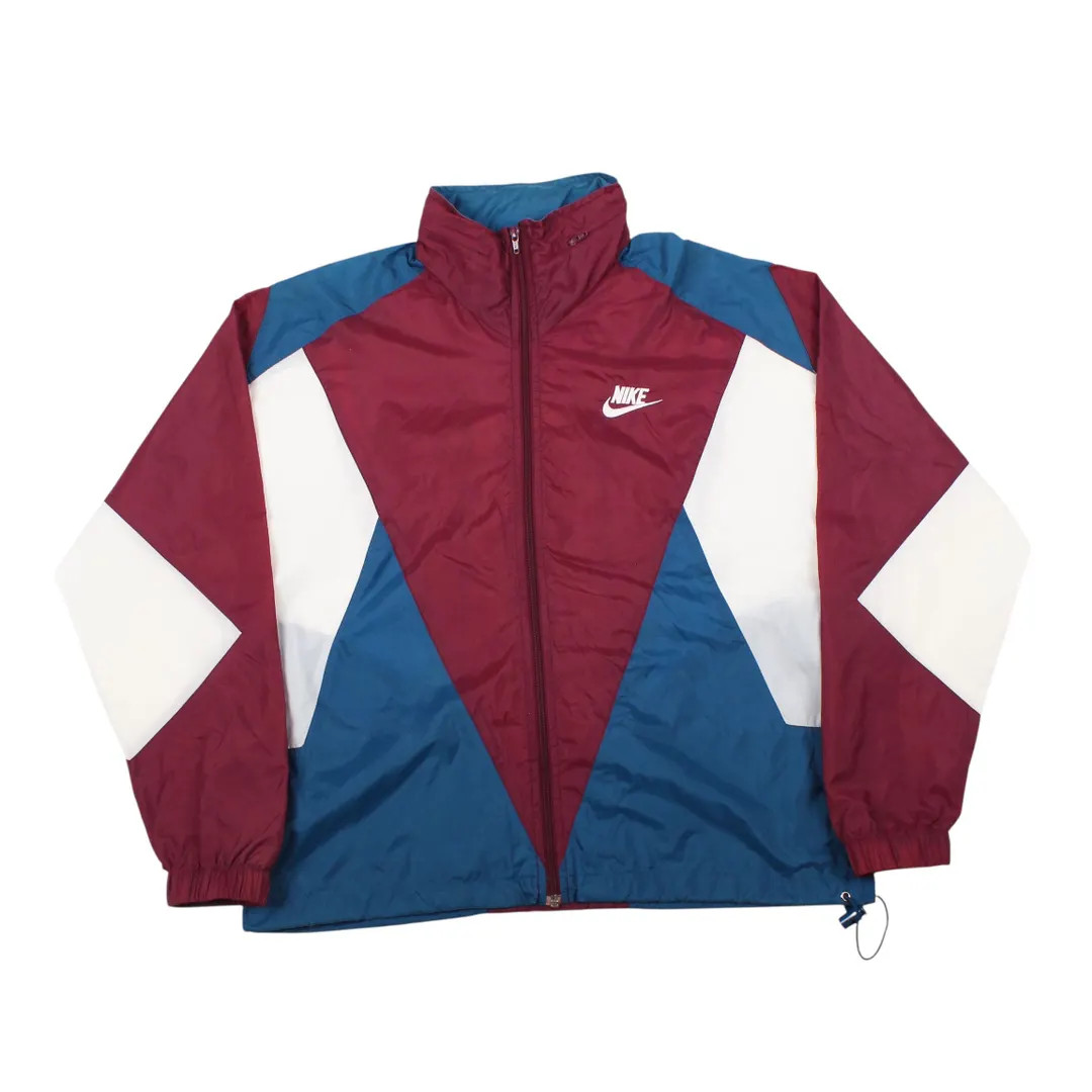 Vintage Nike Windbreaker Jacket 90s Colorblock Zip Up Retro Sportswear Streetwear | Etsy (US)