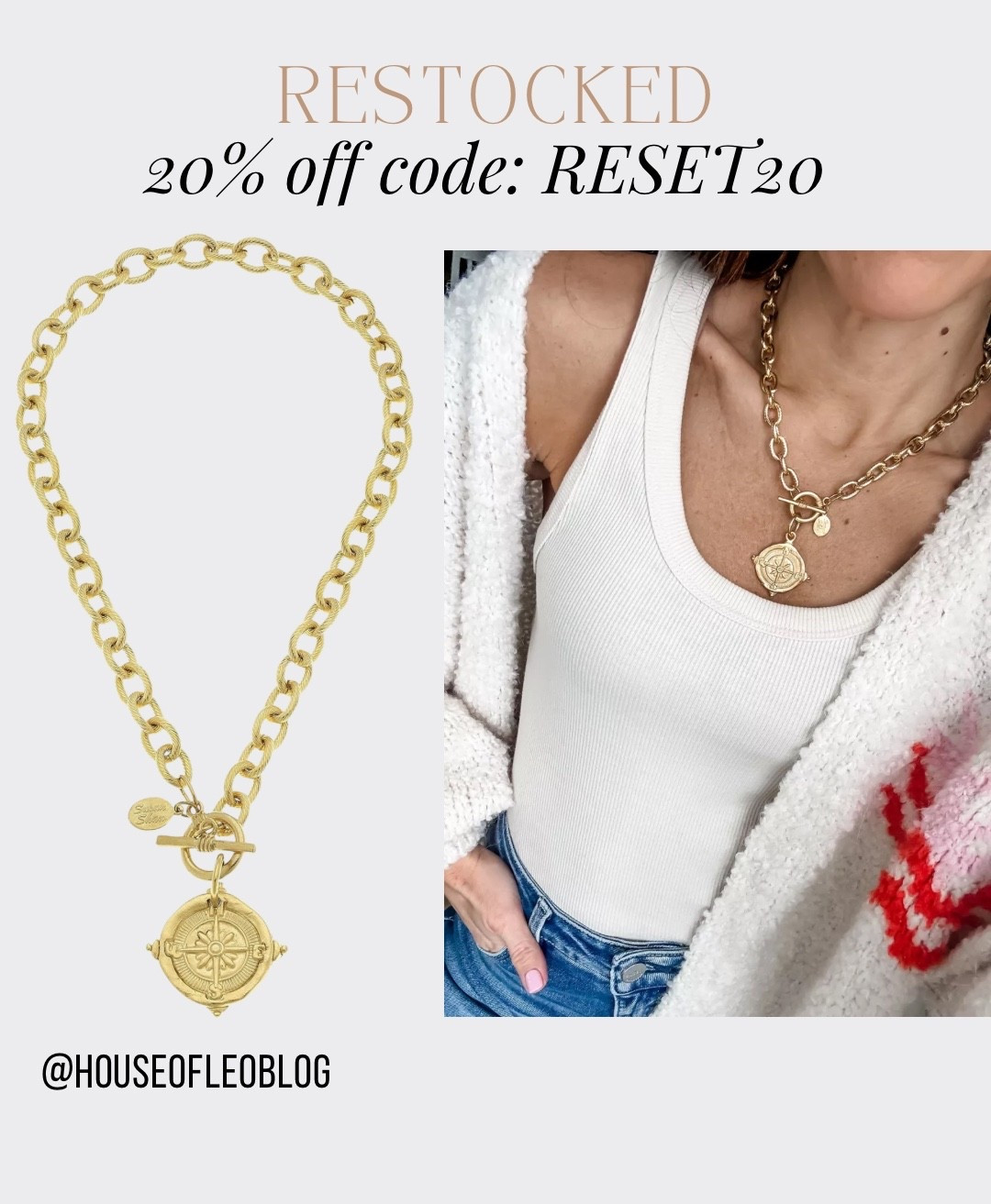 Code RESET20. Gold necklace. Compass necklace. Gold jewelry.

#LTKFindsUnder100 #LTKSaleAlert #LTKGiftGuide