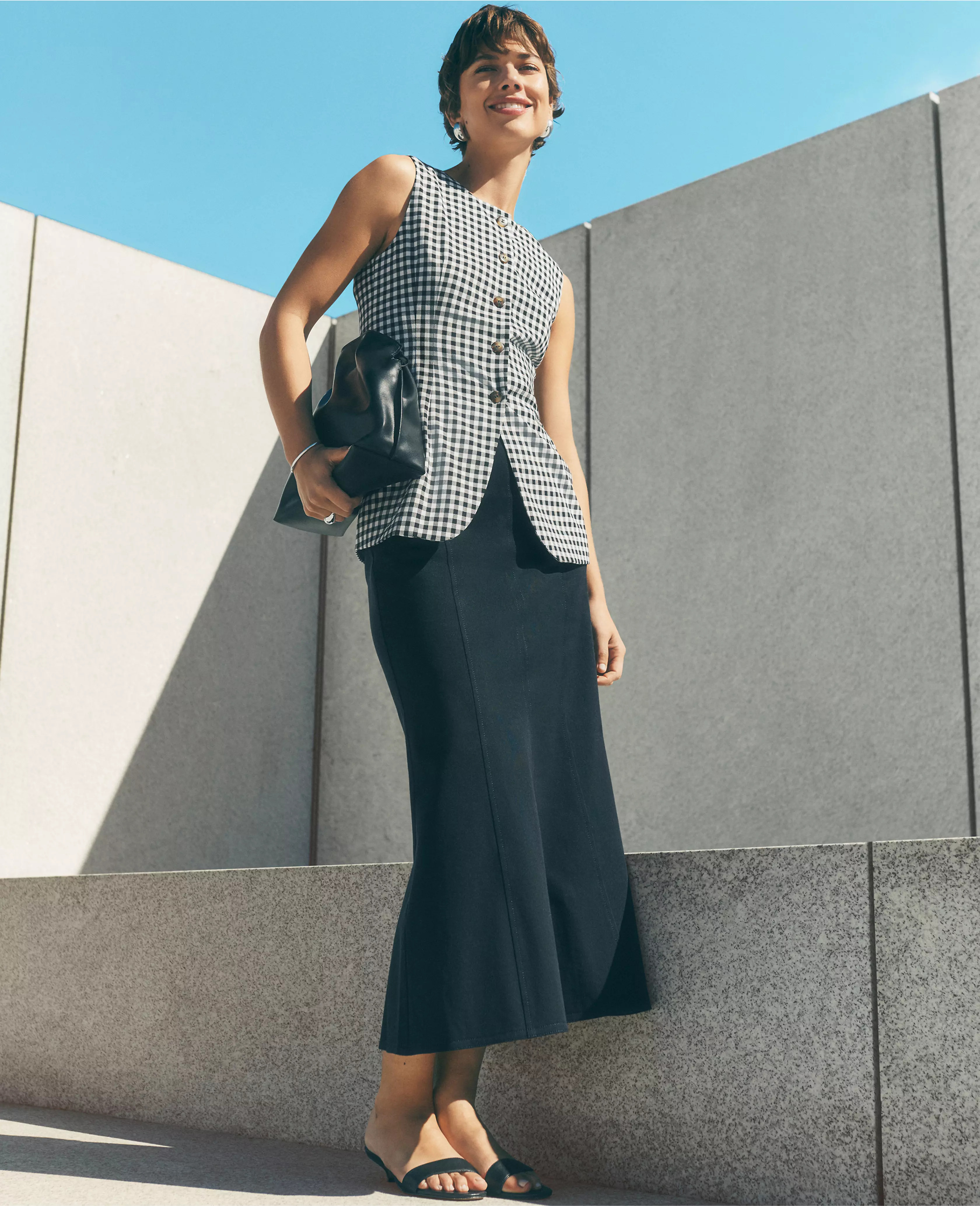 Trumpet Midi Skirt | Ann Taylor