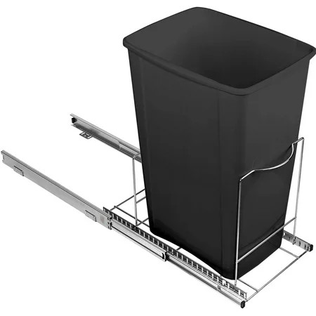 Pull Out Trash Can Shelf - Adjustable –14 3/4 H x 12 1/8 W x 21 D | Walmart (US)
