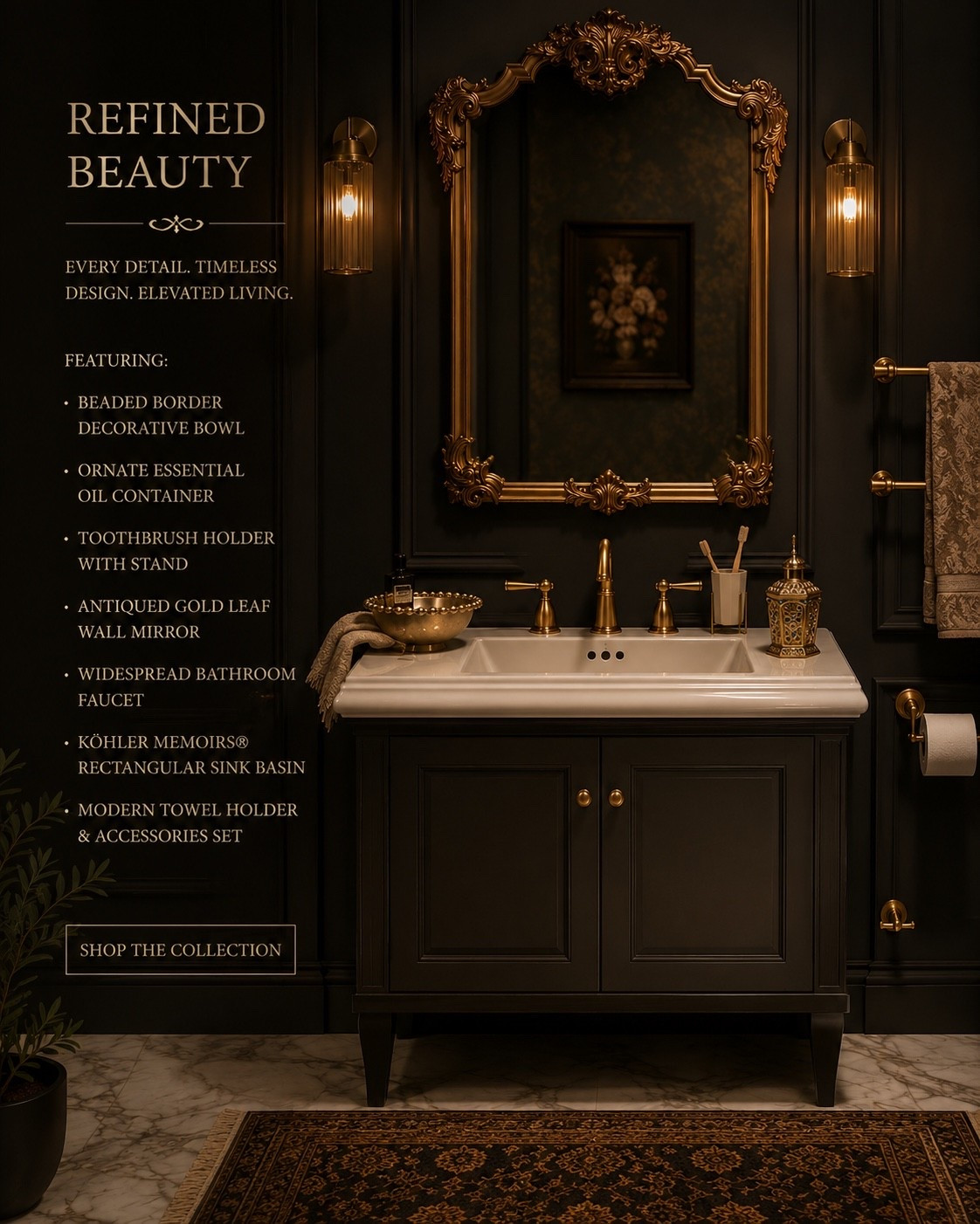 Turn your everyday bathroom into a timeless retreat.

From ornate gold mirrors and warm brass fixtures to elegant countertop accessories, these Amazon finds bring classic luxury to your daily routine. It’s proof that the smallest details make the biggest difference.

Which piece would you add first?

#AmazonFinds #BathroomDecor #LuxuryBathroom #ClassicInteriors #HomeDecor #AmazonHome #TimelessStyle #GoldAccents #BrassFixtures #ElegantHome #InteriorDesign #BathroomInspo #OldMoneyAesthetic #HomeInspiration #callsigndesign
