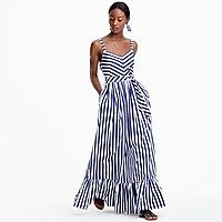 Striped ruffle maxi dress | J.Crew US