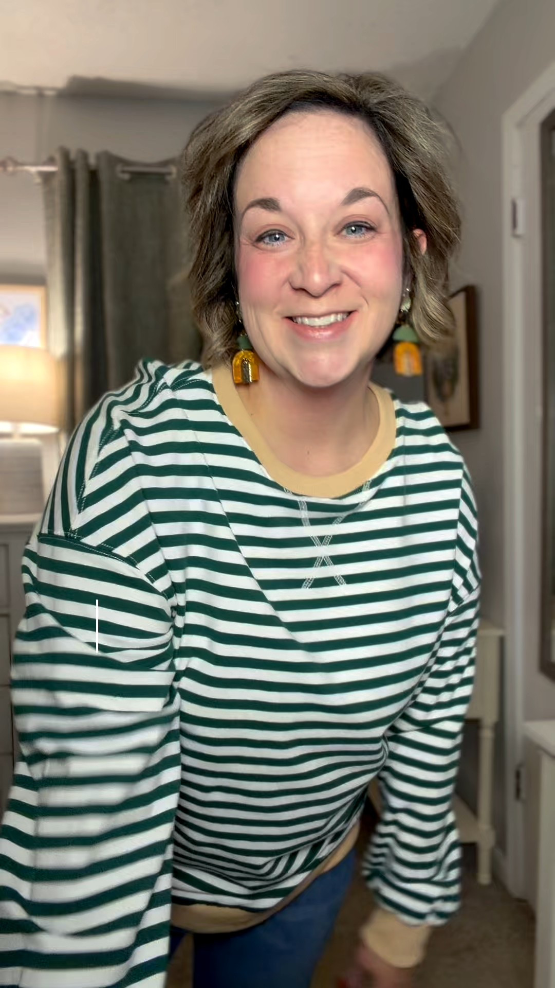 I love this striped sweatshirt! There are so many colors to choose from! 

#LTKMidsize #LTKOver40 #LTKPlusSize