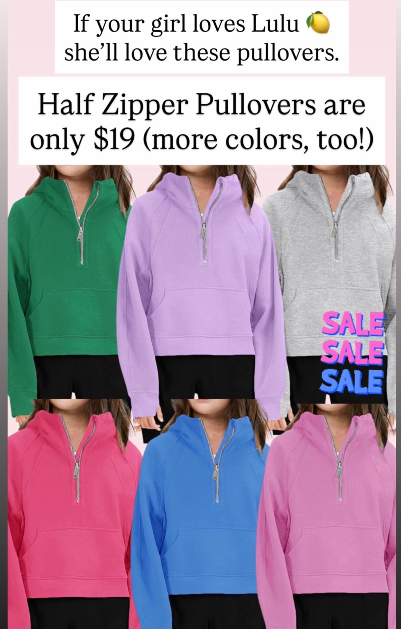 Cute pullovers that look like Lulu 🍋 only $19

#LTKKids #LTKSaleAlert