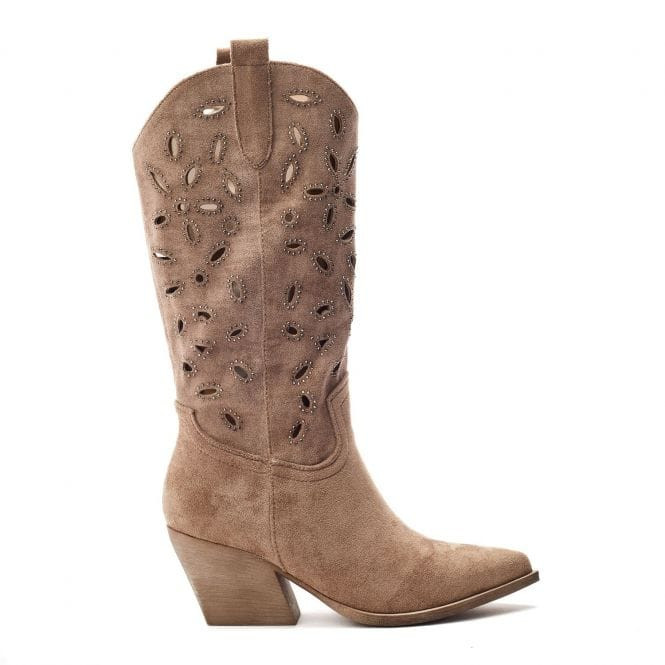 Gloribel Camel Alcantara | Moda in Pelle UK