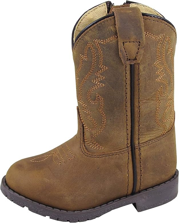 Smoky Mountain Boots | Outlaw Series | Youth Western Boot | Square Toe | Durable Leather Material... | Amazon (US)