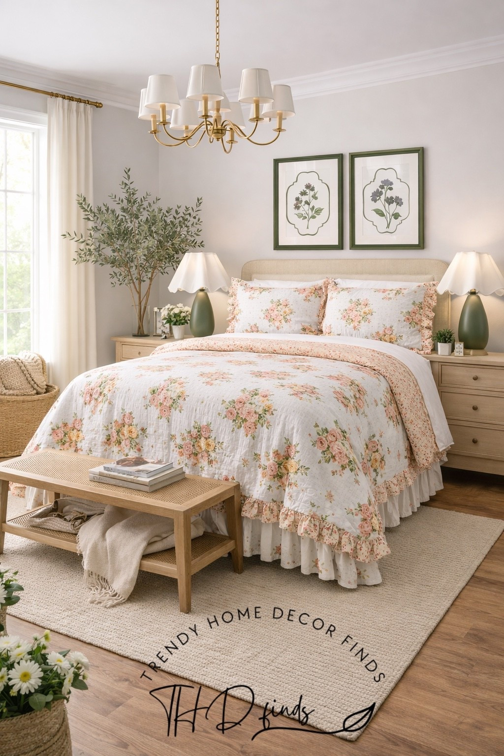 This bedding set is absolutely stunning! It’s gives off all of the Pottery Barn vibes without the price. I paired it with some wave shade olive lamps and wall art to match them. Such cute finds! Grab them now before they’re gone. 



#LTKHome