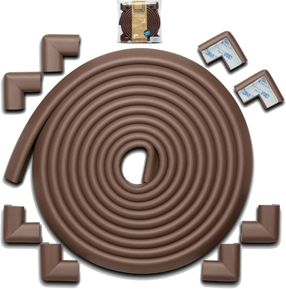 Roving Cove Edge Corner Protector Baby Proofing (Large 18ft Edge 8 Corners), Hefty-Fit Heavy-Duty... | Amazon (US)