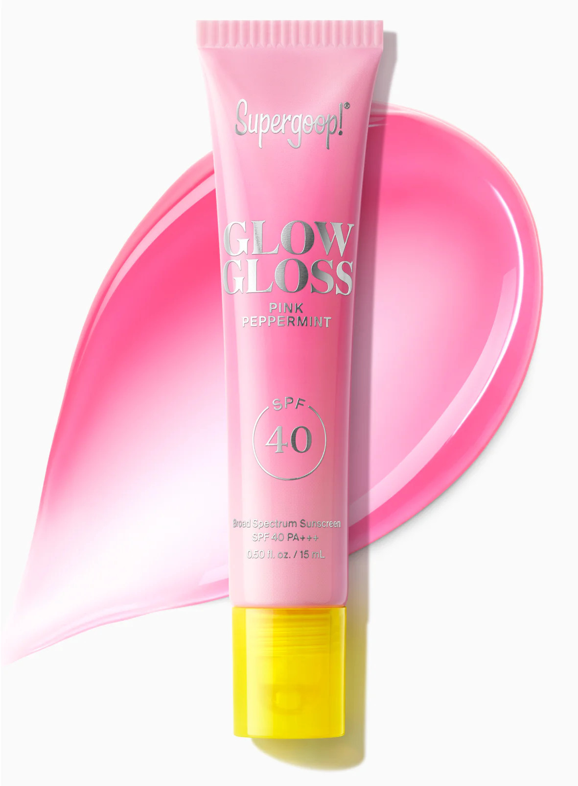 Glow Gloss SPF 40 Lip Balm Sunscreen Pink Peppermint Supergoop! | Supergoop