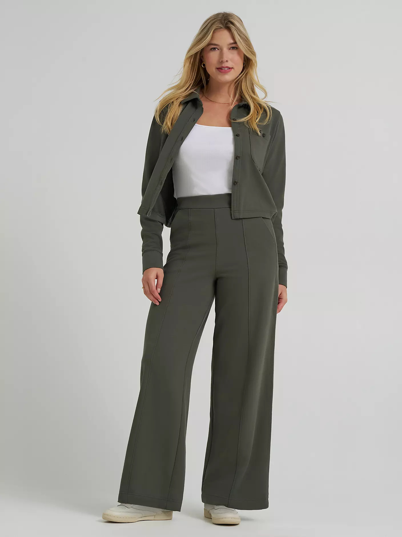 Women's Wide Leg Pull On Knit Pant | Lee Jeans