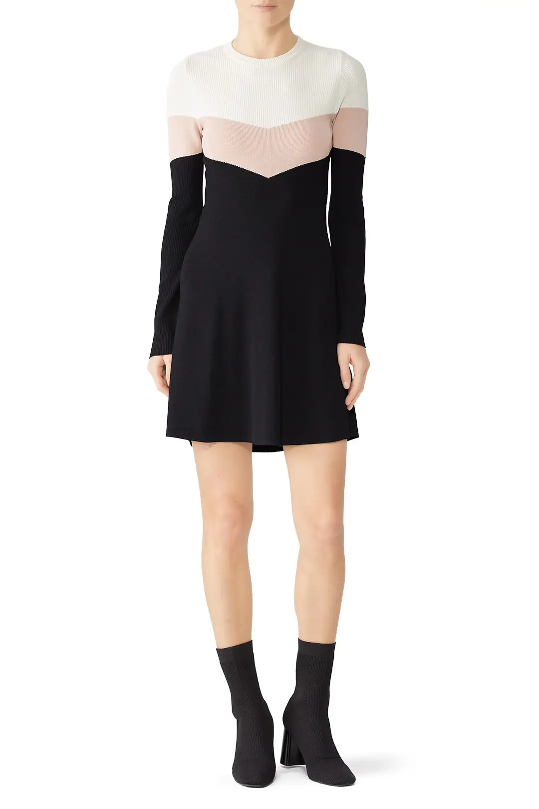 RED Valentino Colorblock Mini Dress | Rent The Runway