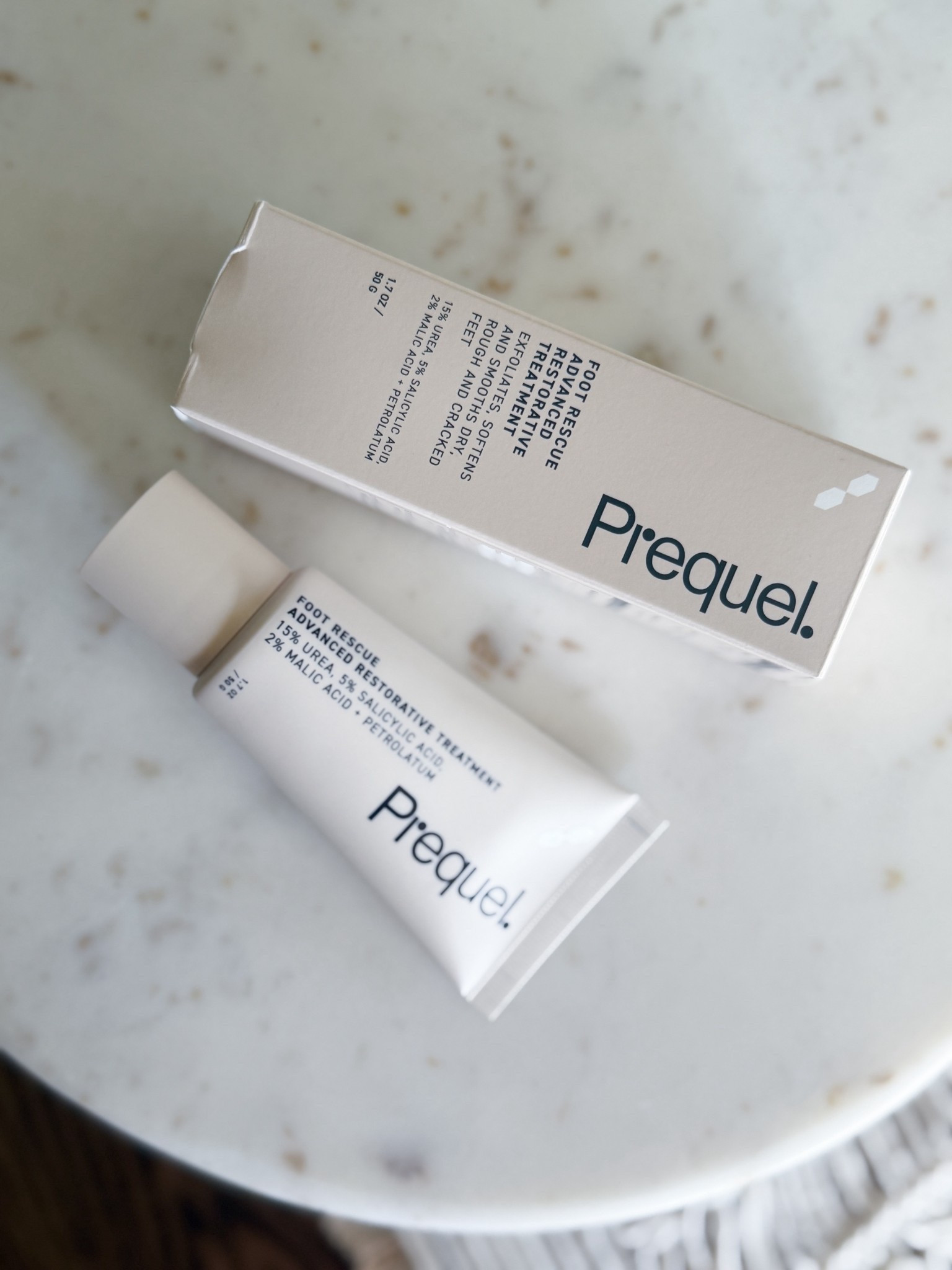 This stuff WORKS. The Prequel Foot Rescue cream is thick, hydrating, & basically summer feet in a tube. I use it at night before bed & wake up with baby soft heels—no more cracked, dry skin from sandals or lake days. It has urea, salicylic acid, & malic acid to exfoliate + hydrate at the same time without feeling greasy. Add socks after applying if you want the full spa effect.

prequel foot rescue – cracked heel treatment – summer foot care – urea foot cream – best foot cream – prequel skincare review – foot rescue amazon – sandal season prep – exfoliating foot cream – dry heel fix – hydrating foot treatment – summer ready feet – foot repair cream – prequel skincare favorite – foot cream with urea

#LTKBeauty #LTKU #LTKSummerEdit