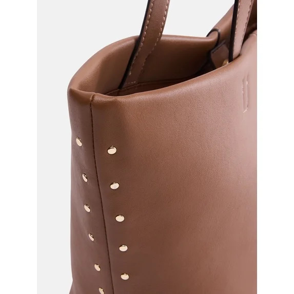 Scenario Women's Tote Handbag, Brown | Walmart (US)