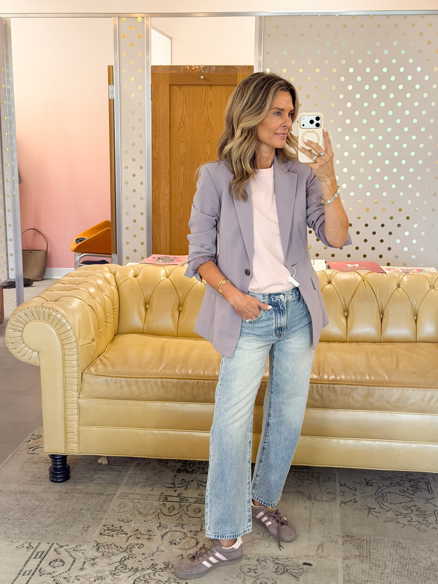 I’m 5’6’’ - wearing an XS in the blazer and petite length in the pants, TTS. Use code TAMMY15 at checkout!

#LTKSaleAlert #LTKOver40 #LTKootd