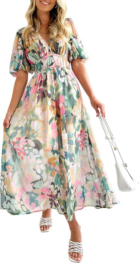 Women's Summer Floral Maxi Dress Spring Wedding Guest Dress 2026 | Amazon (US)