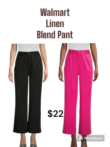 Walmart linen blend pants. They have matching blazers and shorts too. 

#walmartfinds
#walmartfashion
#linenpants

#LTKstyletip #LTKfindsunder50