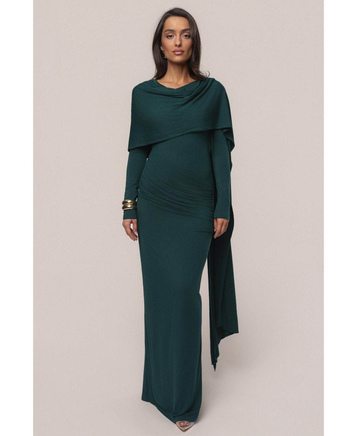Jluxlabel Women's Glitz Asymmetric Maxi Dress - Green | Macy's