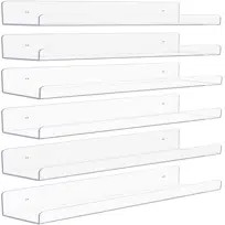 Acrylic 2 Piece Floating Shelf (Set of 2) | Wayfair North America