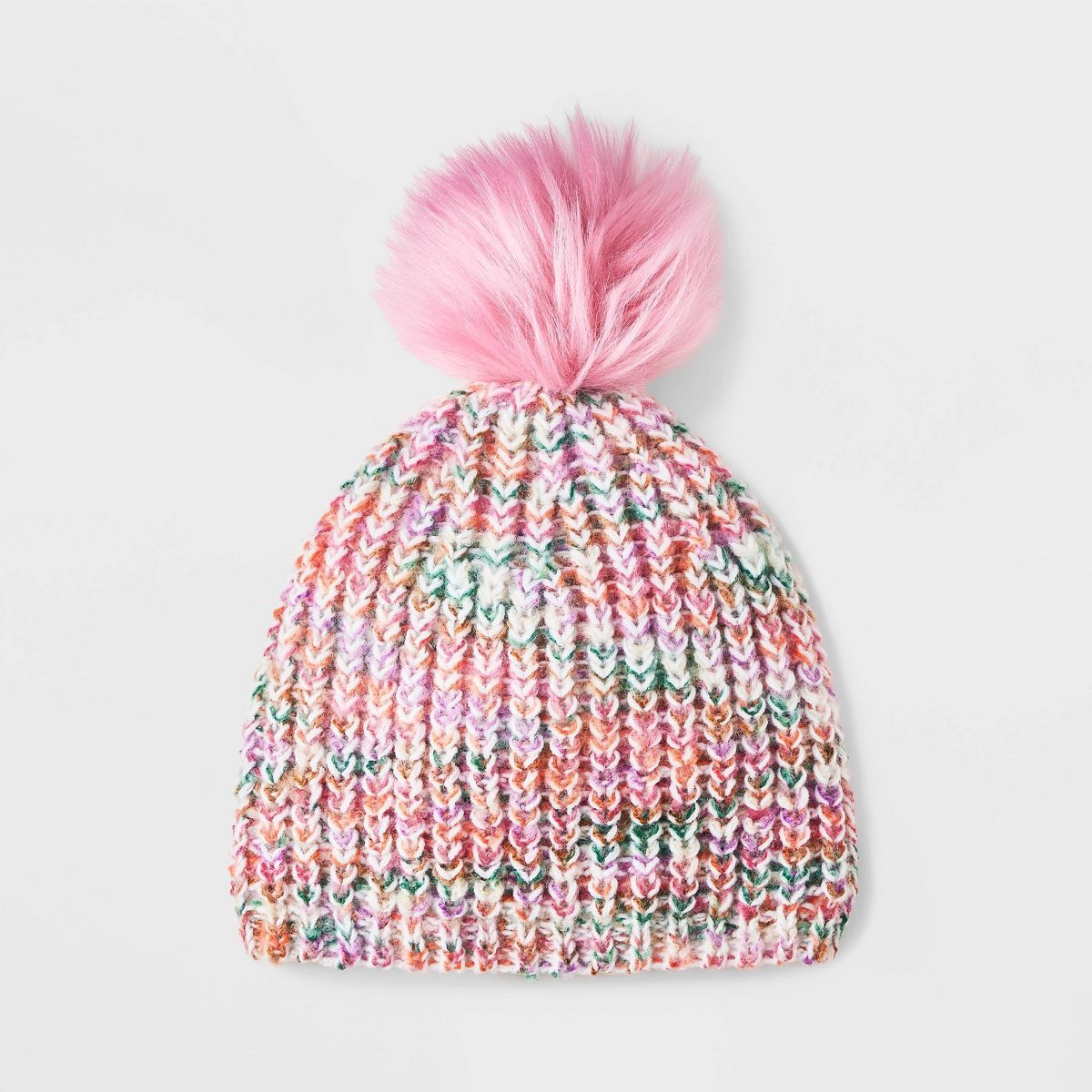 Girls' Knitted Beanie - Cat & Jack™ Pink | Target