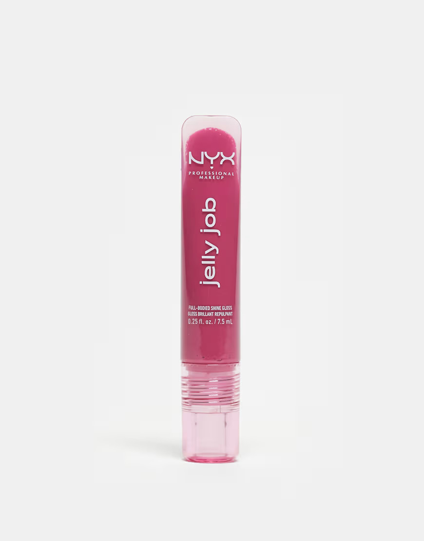 NYX Professional Makeup Jelly Job Full-Bodied Shine Lip Gloss - Jelly Jammin'-pink | ASOS (Global)