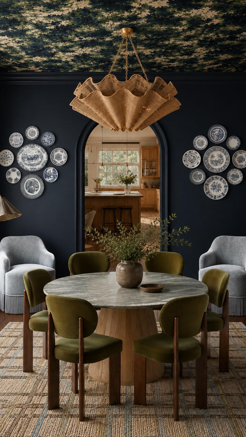 Obsessed with this navy dining room design and render!!!!

#LTKdayinmylife #LTKHome #LTKSaleAlert