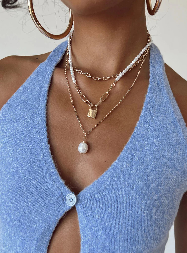 Adina Necklace Gold | Princess Polly US