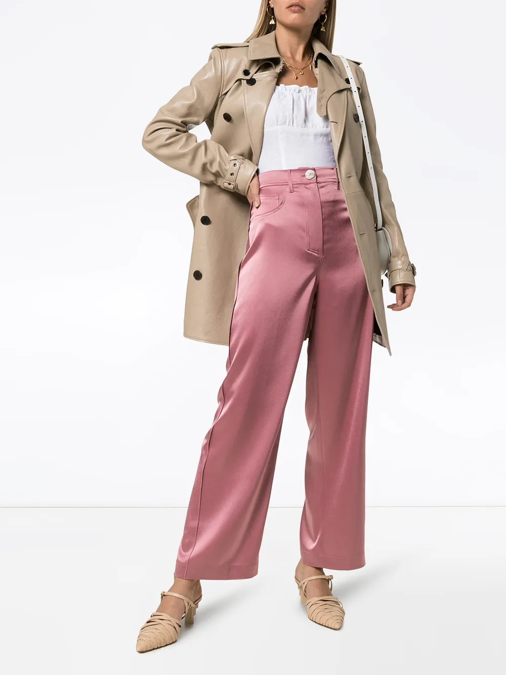 Marfa satin trousers | Farfetch (US)
