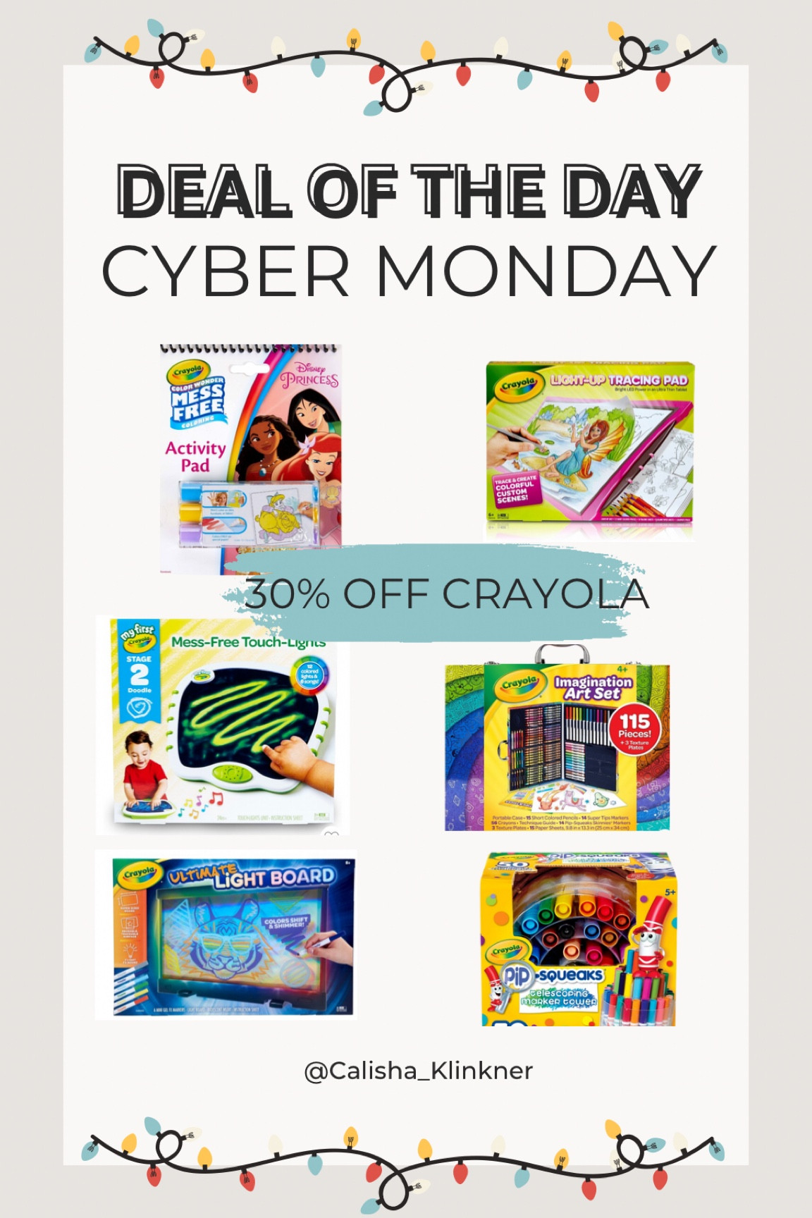 Cyber Monday 30% OFF crayola!!! Great for those kiddos! @target 

#targetsale #target #cybermonday 

#LTKkids #LTKsalealert #LTKfamily