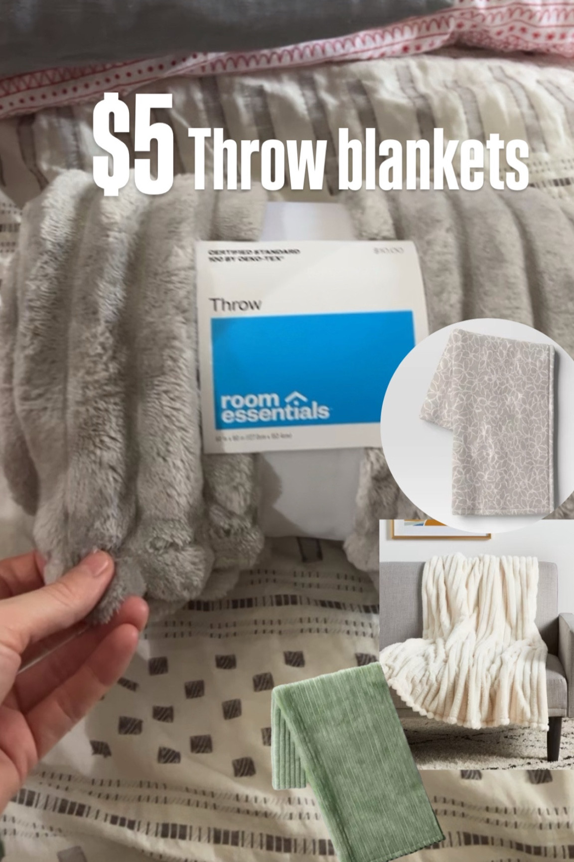 $5 throw blankets at Target ❤️🎁

#LTKHome #LTKGiftGuide #LTKHoliday