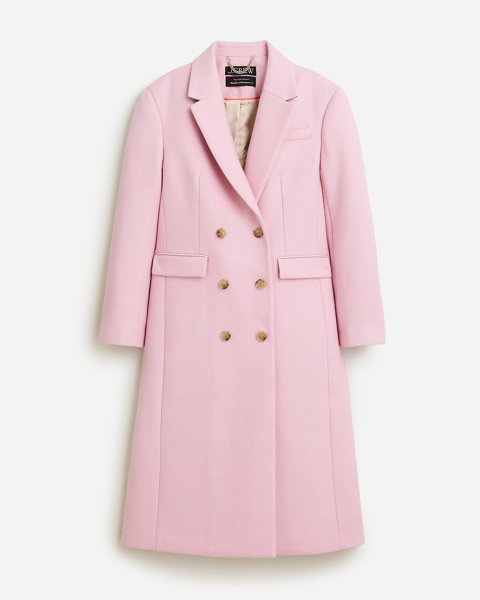 Double-breasted topcoat in Italian melton wool blend | J. Crew US