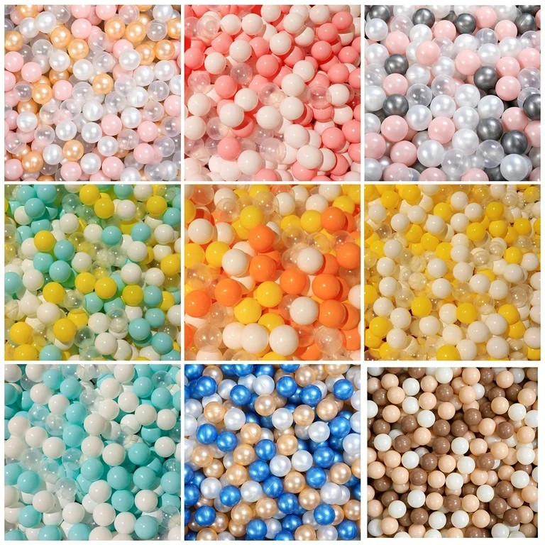 Wirlsweal 2.17" Crush Proof Ocean Ball Pit Balls, Multicolor, 100 pc | Walmart (US)