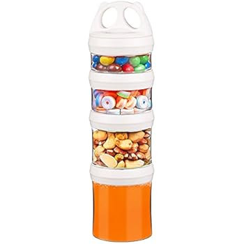 Besthouse Snack Jars 4-Piece Twist Lock Stackable Containers Travel, Formula Travel Container for... | Amazon (US)