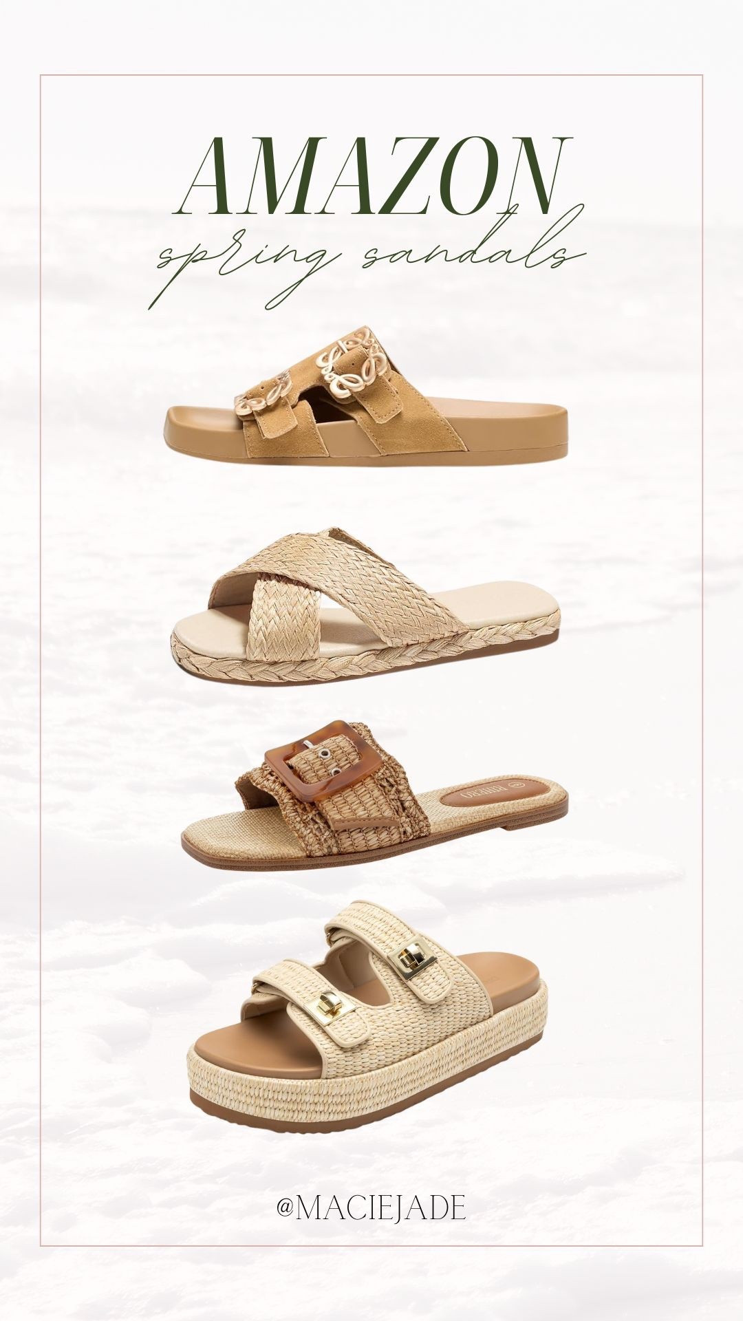 Super cute + affordable spring / summer sandals from Amazon! 🌸 

Amazon finds, amazon find, Amazon sandals, spring sandals, summer sandals, staple sandals, casual sandals, designer inspired sandals

#LTKSeasonal