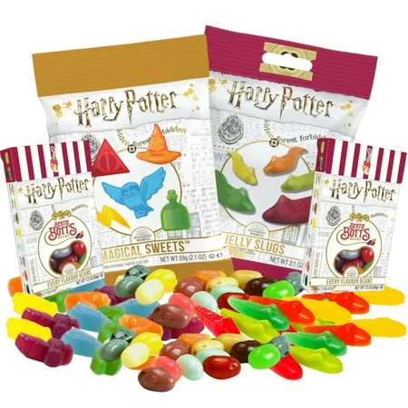 Harry Potter Candy Assortment Variety Pack Bertie Botts Every Flavored Beans Character Shaped Gummy  | Walmart (US)