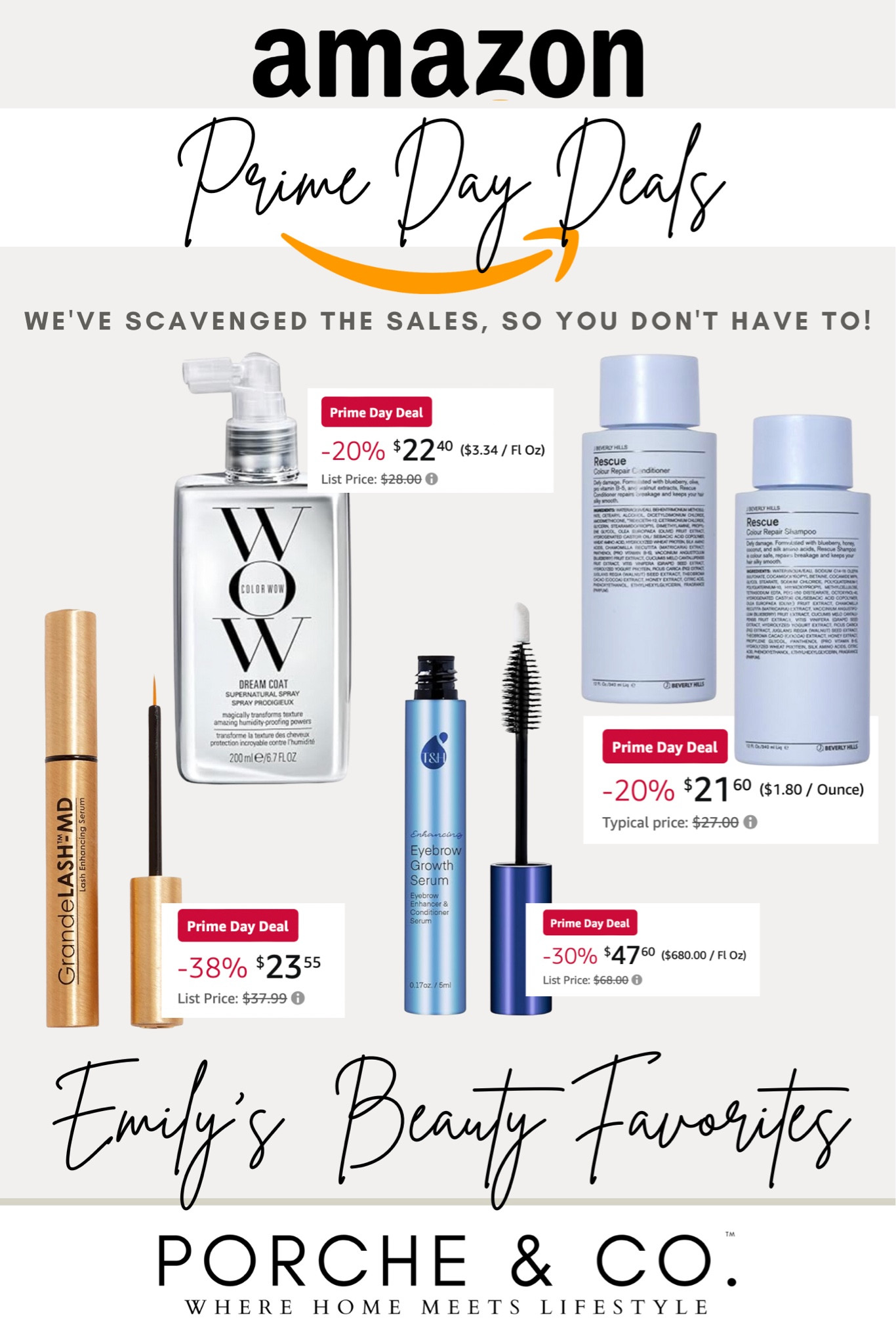 Amazon Prime Day beauty favorites that Emily uses everyday! Shampoo and conditioner, lash and brow serum and WOW spray 🤍 #amazon #amazonprime #beauty #primeday

#LTKStyleTip #LTKBeauty #LTKSaleAlert