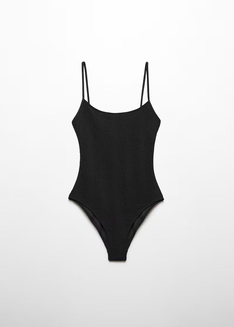 Textured swimsuit -  Women | Mango USA | MANGO (US)