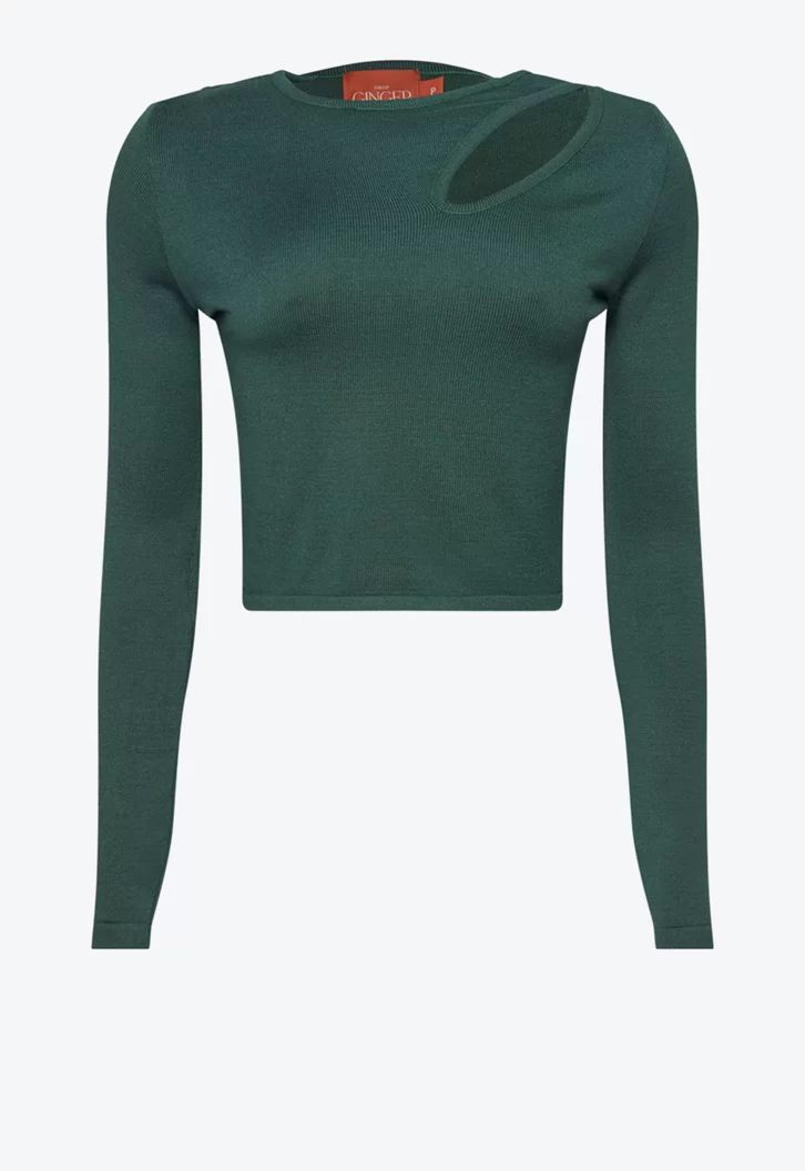 BLUSA VERDE GINGER TRICOT FENDA PIAFFER | ZZ Mall (BR)