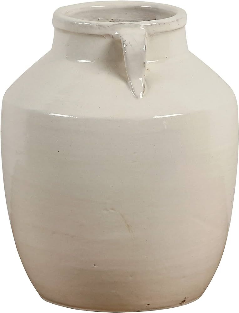 Artissance 10" H Creamy White Vase w/2 Handles (AM82500109) | Amazon (US)