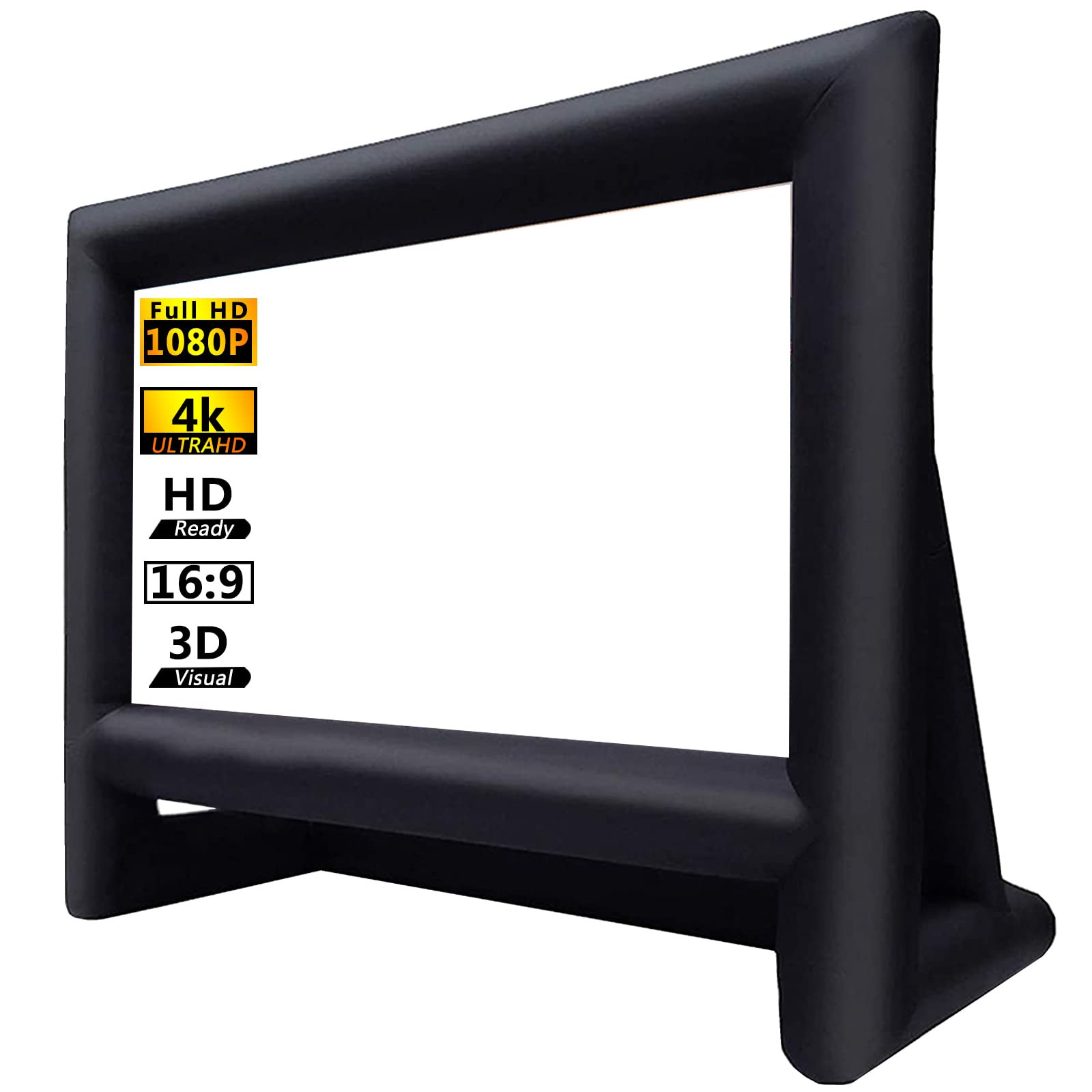 16ft Inflatable Movie Screen Outdoor Projector Screen with Air Blower Storage Bag - Front/Rear Pr... | Amazon (US)