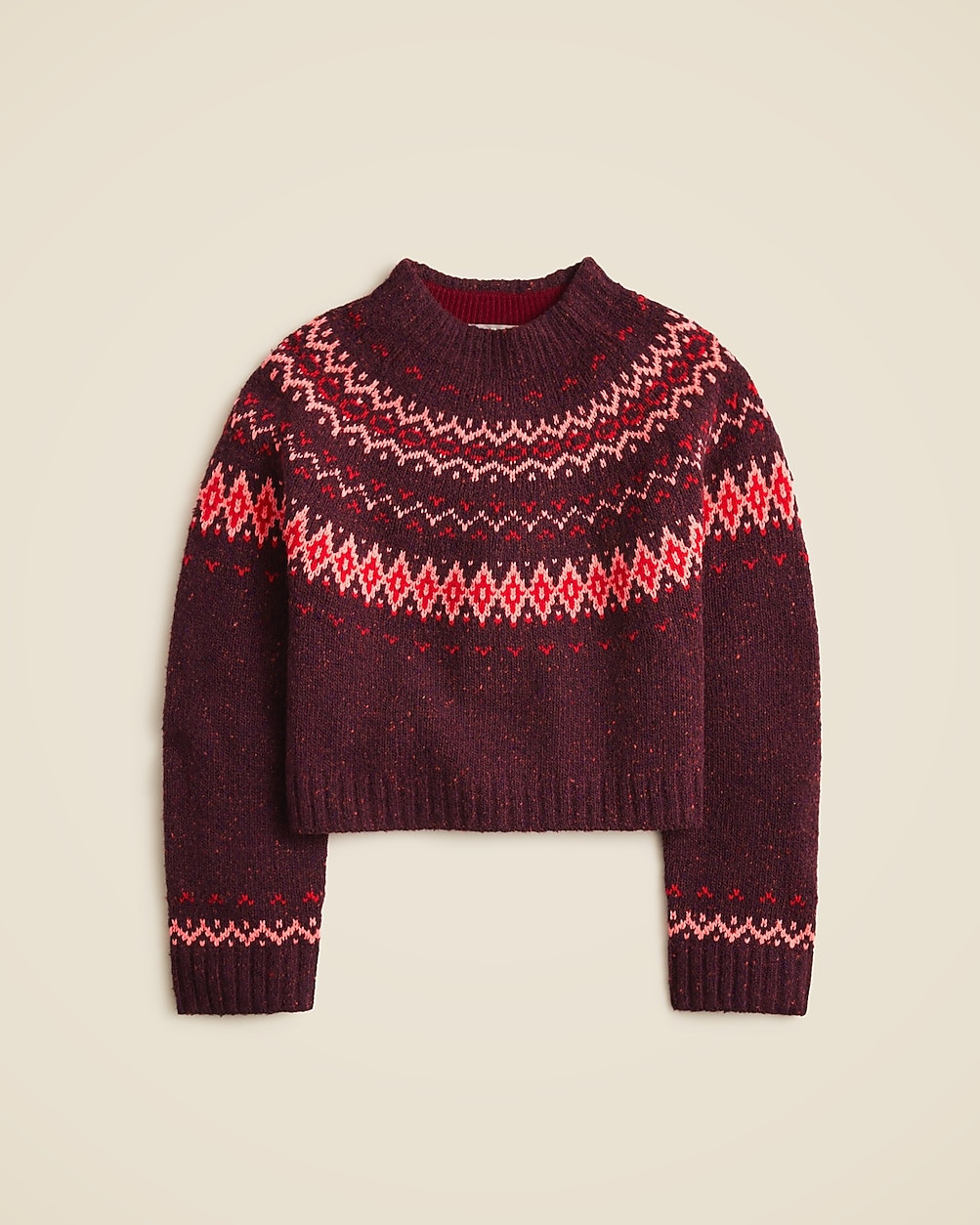 Fair Isle wide-mockneck sweater | J. Crew US