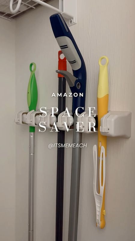 This mop and broom organizer is so great for saving space, especially in small utility closets like ours! If you need to free up some floor space in your house, this is such an affordable solution. Click to shop! 

#LTKhome #LTKfindsunder50 #LTKVideo