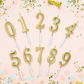 Beanlieve 10-Pieces Numeral Birthday Candles - Cake Numeric Candles Number 0 1 2 3 4 5 6 7 8 9,Us... | Amazon (CA)