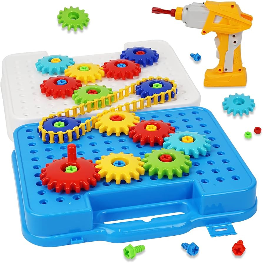 Gears Toys for Kids Ages 4-8, STEM Educational Construction Toys, Super Building Toy Set for Boys... | Amazon (US)