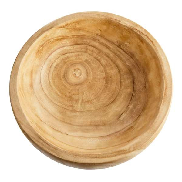 Natural Wooden Bowl, 9.5" | At Home
